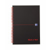 Black n Red A5 Wirebound Hardback Notebook 140 Pages Ruled Pack of 5 846354906