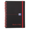 Black n Red A6 Wirebound Polypropylene Notebook 140 Pages Ruled Pack of 5 100080476
