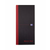 Black n Red Casebound Hardback Notebook 297 x 140mm Ruled Pack of 5 100080528
