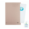 Q-Connect Buff Square Cut Folder Medium Weight 250gsm Foolscap (Pack of 100) KF01190