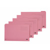 Elba Tabbed Folders Recycled Heavyweight 285gsm Set of 5 Foolscap Buff Ref 100090233 [Pack 20]