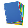 Q-Connect Multi-Punched 1-25 Reinforced White Board A4 Index Clear Tabbed KF97056