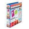 Elba Panorama Presentation Ring Binder PVC 4 D-Ring 40mm Capacity A4 Red Ref 400008507 [Pack 6]