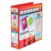Elba Panorama Presentation Ring Binder PVC 4 D-Ring 40mm Capacity A4 Red Ref 400008507 [Pack 6]