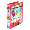 Elba Panorama Presentation Ring Binder PVC 4 D-Ring 25mm Capacity A4 White Ref 400008416 [Pack 6]