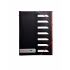 Black n Red A4 7 Part Sorter 400051534