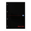 Black n Red A4 Executive Refill Pad Ruled Margin 300 Pages Pack of 3 400051565