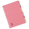 Concord Subject Dividers 160gsm 10-Part Multipack A4 Assorted Ref 72090 [Pack 5]