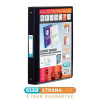 Elba Vision Ring Binder PVC Clear Front Pocket 4 O-Ring Size 25mm A4 Black Ref 100080881 [Pack 10]