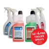 5 Star Facilities Multipurpose Cleaner & Washroom Cleaner 1 Litre [FREE 750ml Trigger Bottles]