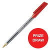 Staedtler 430 Stick Ball Pen Medium 0.35mm Red Ref 430M-2 [Pack 10] [Competition Offer] Jan-Dec 2017
