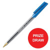 Staedtler 430 Stick Ball Pen Medium 0.35mm Blue Ref 430M-3 [Pack 10] [Competition Offer] Jan-Dec 2017