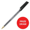Staedtler 430 Stick Ball Pen Medium 0.35mm Black Ref 430M-9 [Pack 10] [Competition Offer] Jan-Dec 2017