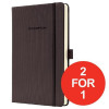 Sigel Conceptum Notebook Hard Cover 80gsm Ruled 194pp A5 Brown Ref C0575 [2 For 1] Jul-Sep 2017
