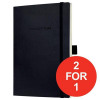 Sigel Conceptum Notebook Padded Cover Ruled 194pp 80gsm A4 Black Ref CO112 [2 For 1] Jul-Sep 2017