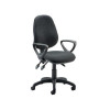 Trexus Office Operator Chair Asynchronous High Back H500mm W460xD430xH460-580mm Charcoal *2017 Mailer*