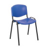 Trexus Stacking Chair Polypropene with Seat W460xD390xH430mm Blue *2017 Mailer*