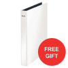 Leitz WOW Ring Binder 2 D-Ring 25mm A4 Maxi White Ref 42410001 [Pack 10] [FREE Pen Pot] Jul-Sep 2017