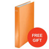 Leitz WOW Ring Binder 2 D-Ring 25mm Size A4 Orange Ref 42410044 [Pack 10] [FREE Pen Pot] Jul-Sep 2017