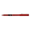 Pilot V7 Rollerball Pen Needle Tip 0.7mm Line 0.5mm Red Ref V702 [Pack 12]