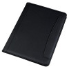 5 Star Office Conference Folder Folio Leather Look Writing Case A4 Black