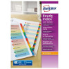 Avery ReadyIndex Dividers L7411-12 A4 1-12 Numeric Assorted Colours Ref 01736501