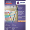 Avery ReadyIndex Dividers L7411-20 A4 1-20 Numeric Assorted Colours Ref 01966501