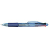 5 Star Office Ball Pen 4-Colour 1.0mm Tip 0.5mm Line Black Blue Red Green [Pack 12]