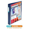 Elba Vision Ring Binder PVC Clear Front Pocket 4 O-Ring A3 Portrait Blue Ref 400009731 [Pack 2]