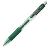 Zebra Z-Grip Retractable Ball Pen Metal Clip Medium 1.0mm Tip 0.6mm Line Green Ref 22240 [Pack 12]