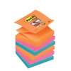 Post-it Super Sticky Z-Notes Pad 90 Sheets Bangkok 76x76mm Ref R330-6SS-EG [Pack 6]