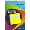 Avery Wallet of Labels 50x80mm Fluo Yellow Ref 16-102 [120 Labels]