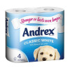 Andrex Toilet Rolls Classic White Ref M01389 [Pack 4]