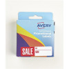 Avery Label Dispenser Pre-printed Labels with SALE Was Now Labels Ref 50-130 [250 Labels]