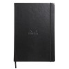 Rhodia Webnotebook Leatherette Hardcover 96 Lined Sheets A5 Black Ref 118609C