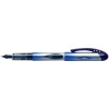 Pilot V4W Fountain Pen Disposable Silver Barrel Iridium Nib Blue Ref 631101203 [Pack 12]