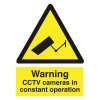 Stewart Superior Caution CCTV Camera Sign Self Adhesive PVC 150x200mm Ref WO143PVC