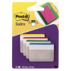 Post-it Index Filing Tabs Strong Flat 51x38mm Six Each of 4 Colours Assorted Ref 686-PLOY [Pack 24]