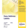 Avery Easy Address Labels 89x37mm Ref EAL01 [500 Labels]
