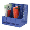 Storage Rack for Lever Arch Polypropylene 4 Sections Blue