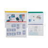 Zip Pouch Heavy-duty PVC Clear with Coloured Seal A3 Assorted [Pack 5]