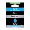 Lexmark No. 100 Inkjet Cartridge Return Program Page Life 200pp Cyan Ref 14N0900E