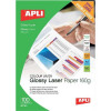 Apli Laser Paper Glossy Double-sided 160gsm A4 Ref 11817 [100 Sheets]