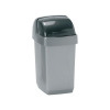 Addis Roll Top Bin Plastic 10 Litres Metallic Silver