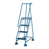 Folding Aluminium Ladder 4 Non Slip Ribbed Steps 3.9kg