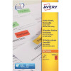 Avery Coloured Labels Laser 24 per Sheet 63.5x33.9mm Red Ref L6034-20 [480 Labels]