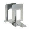 5 Star Office Large Bookends Metal Silver [Pack 2]
