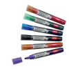 Nobo Liquid Ink Drymarker Drywipe Flipchart OHP Bullet Tip Line Width 3mm Assorted Ref 1901072 [Pack 12]