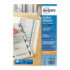 Avery IndexMaker Divider Set Punched 12-Part Ref 01640061.UK