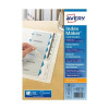 Avery IndexMaker Divider Set Punched A4 10-Part Ref 01812061 L7410-10M